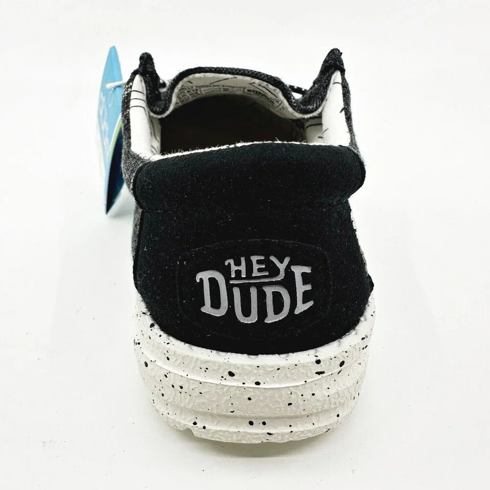 Hey Dude Wally Toddler Stretch Black Toddler Size 7 Casual Shoes